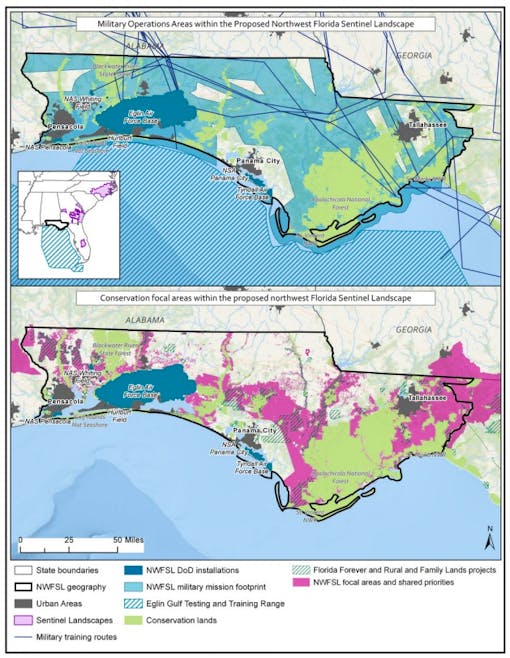 northwest florida sentinel landscape map