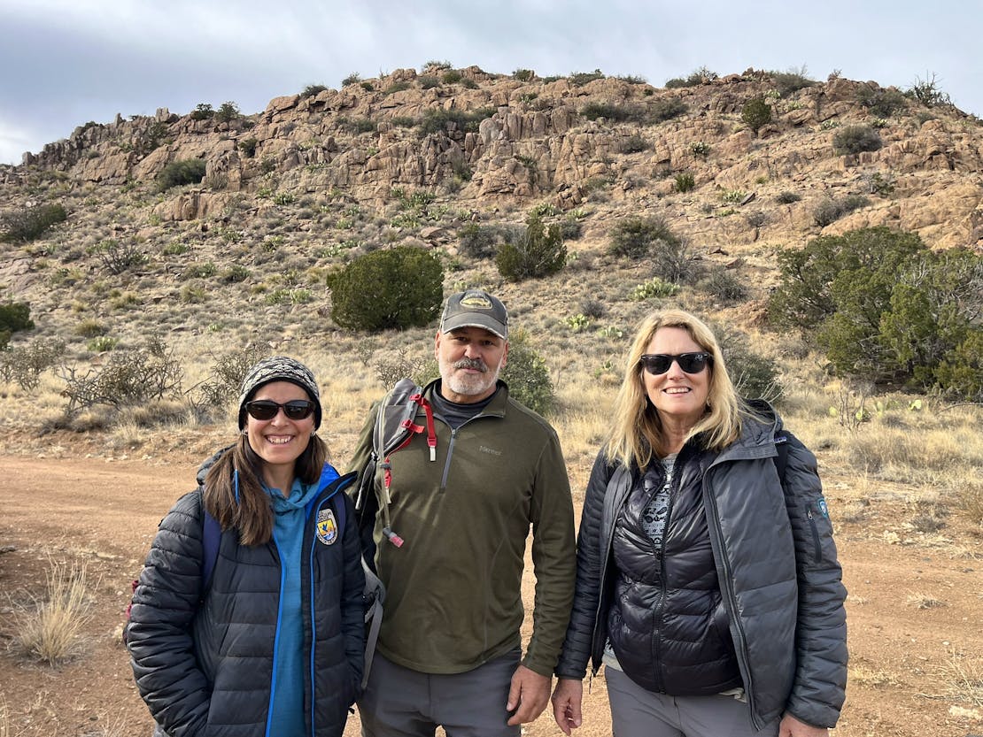 Craig Miller and two USFWS employees