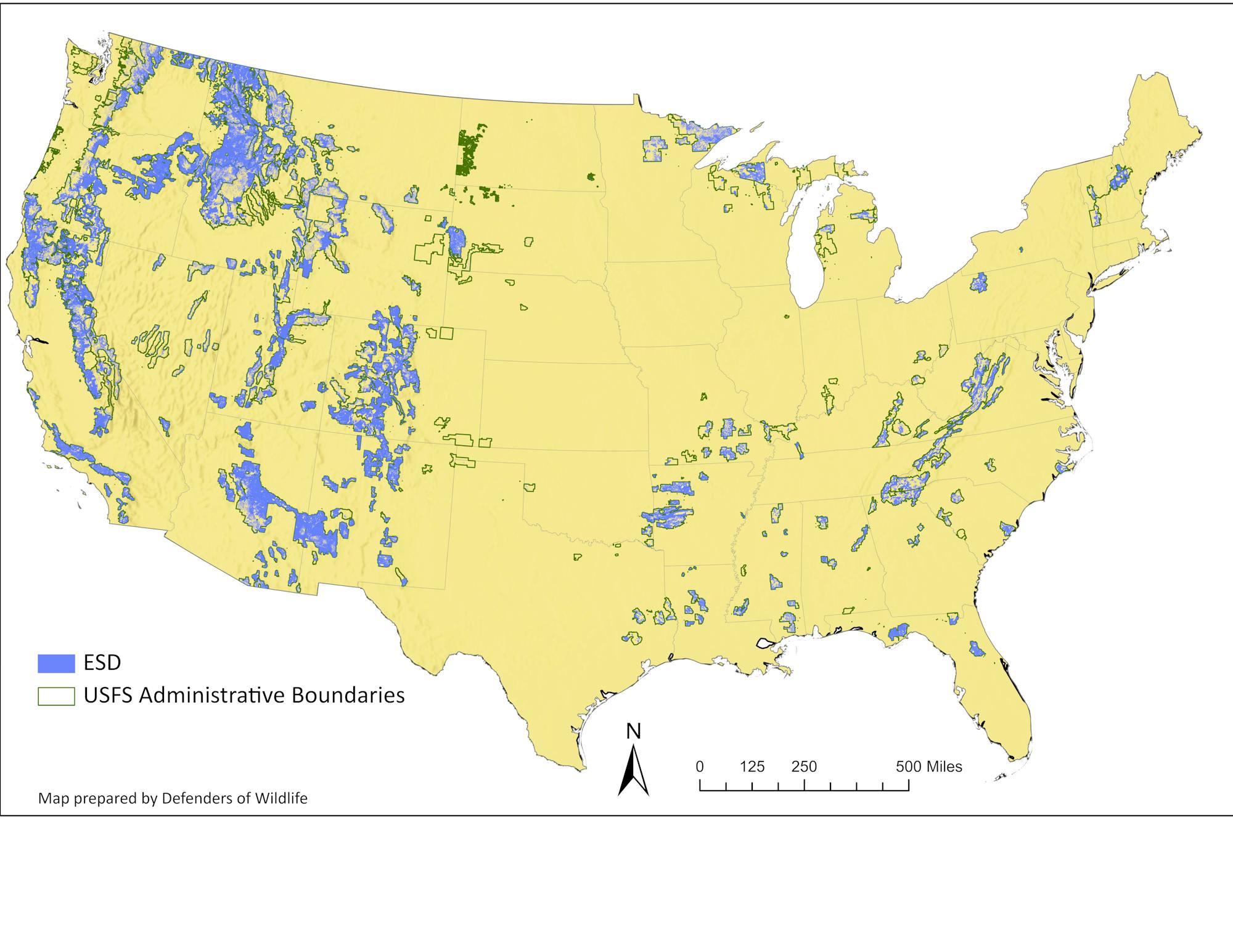 The Emergency Situation Declaration Area established by the Secretary of Agriculture. The Forest Service can expedite logging and other land management activities within the Declaration Area by shortcutting public engagement and environmental review.