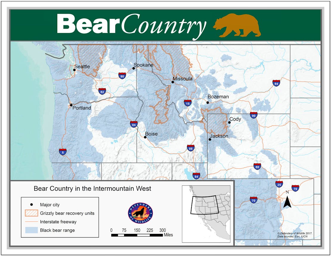 Bear Country Map Bear Country Map
